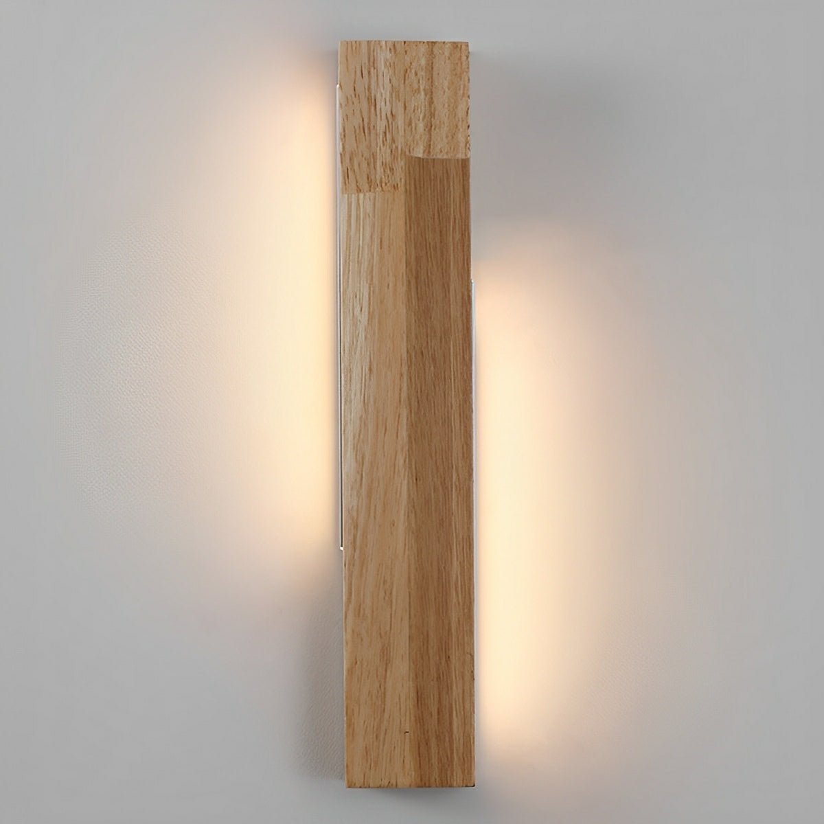 Modern Minimalist Wood Double - Sided Lighting LED Long Strip Indoor Wall Sconce - Flyachilles