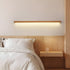 Modern Minimalist Wood Down LED Long Strip Indoor Wall Sconce - Flyachilles