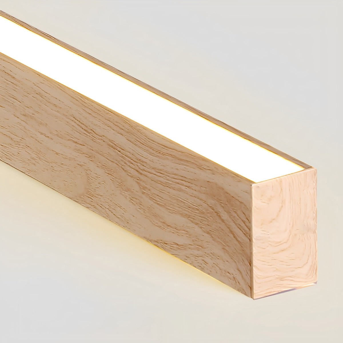 Modern Minimalist Wood Grain LED Long Strip Ceiling Light - Flyachilles