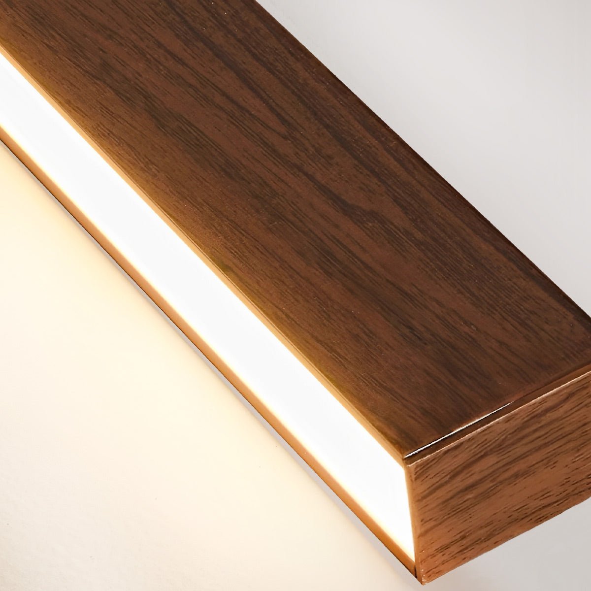 Modern Minimalist Wood Grain LED Long Strip Ceiling Light - Flyachilles