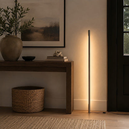 Modern Minimalist Wood LED Linear LED Floor Lamp - Flyachilles