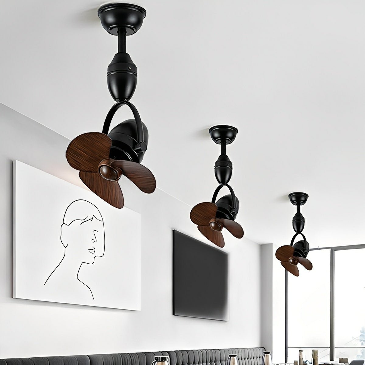 Modern Oscillating Ceiling Fan 3 Blade - Flyachilles