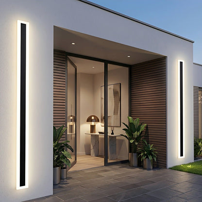 Modern Outdoor Waterproof Minimalist Long Strip LED Wall Lights - Flyachilles