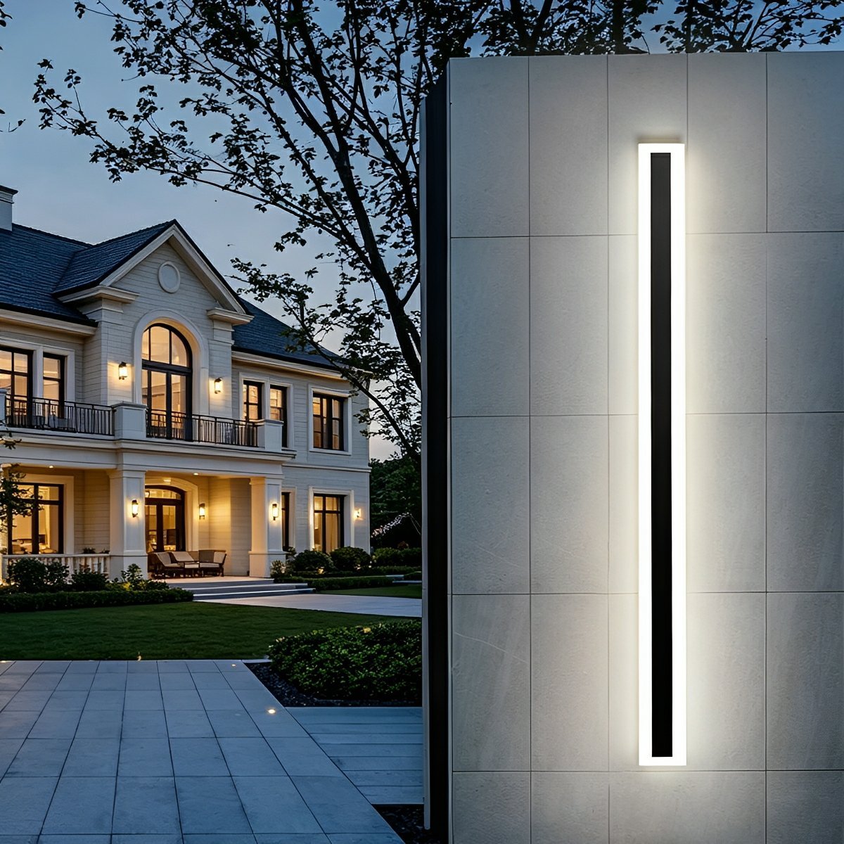 Modern Outdoor Waterproof Minimalist Long Strip LED Wall Lights - Flyachilles