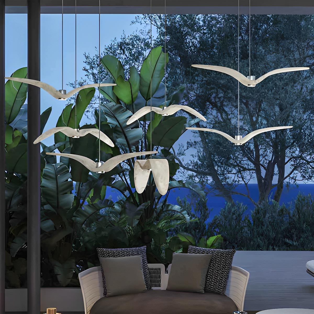 Modern Outdoor Waterproof Seagull Bird LED Ceiling Pendant Lights - Flyachilles