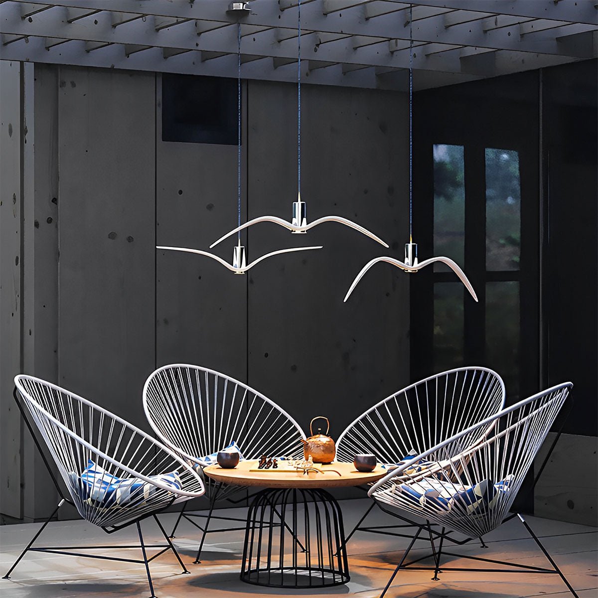 Modern Outdoor Waterproof Seagull Bird LED Ceiling Pendant Lights - Flyachilles