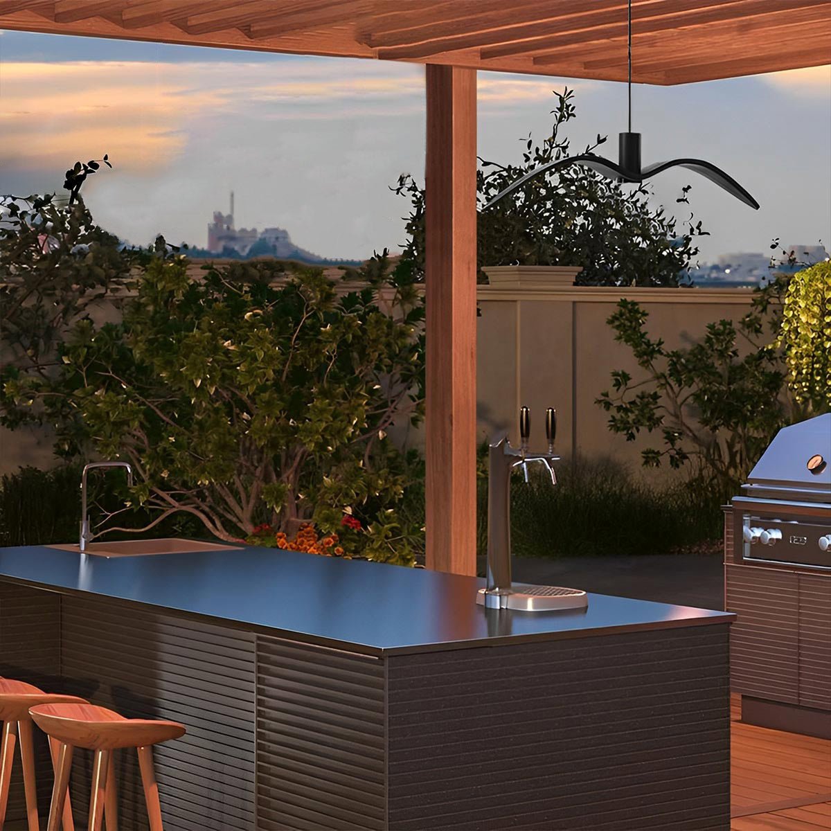 Modern Outdoor Waterproof Seagull Bird LED Ceiling Pendant Lights - Flyachilles