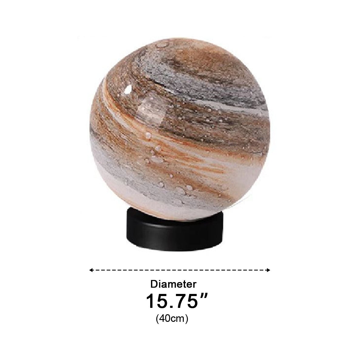 Modern Planet Globe Glass Waterproof Fence Outdoor Post Light - Flyachilles