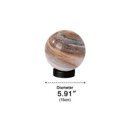 Modern Planet Globe Glass Waterproof Fence Outdoor Post Light - Flyachilles