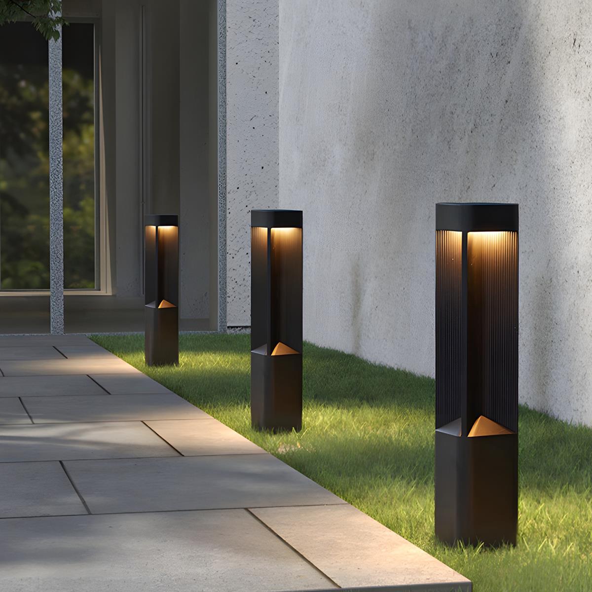 Rectangular Post Lights Waterproof Rectangular LED Outdoor Post – Flyachilles