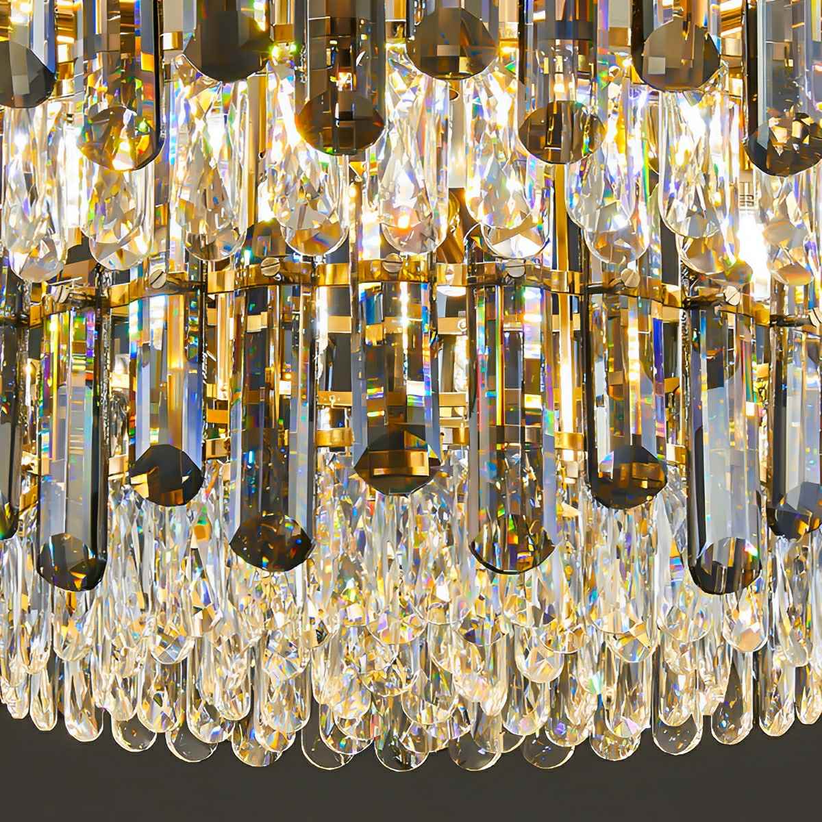 Modern Round Luxury Crystal Ceiling Lights - Flyachilles