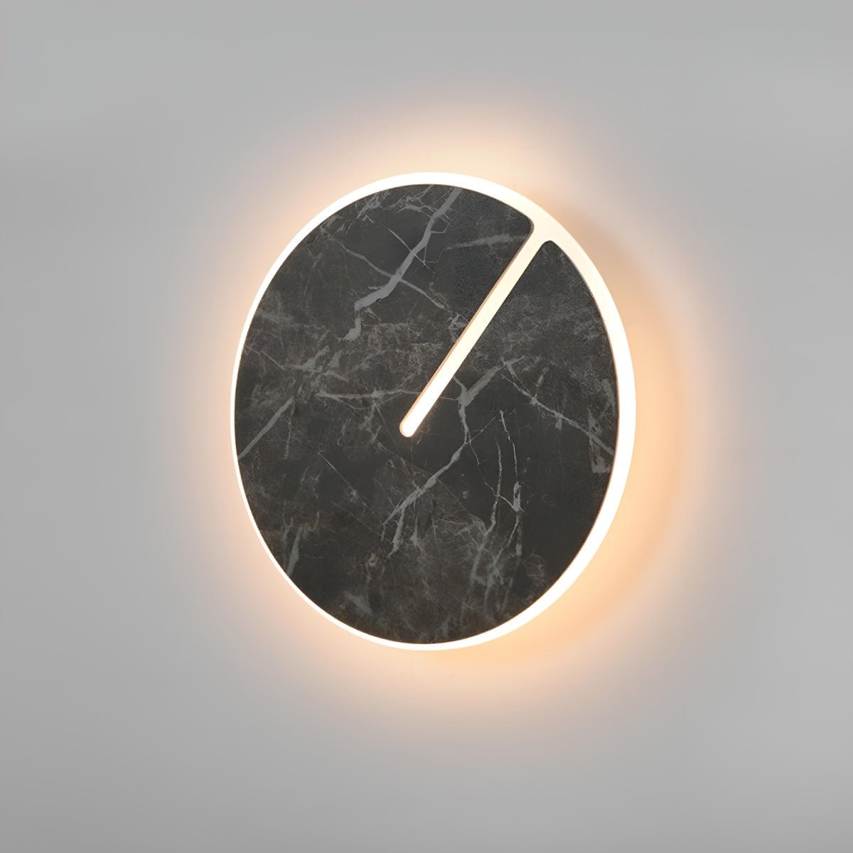 Modern Round Marble Textured Creative LED Indoor Wall Sconce - Flyachilles