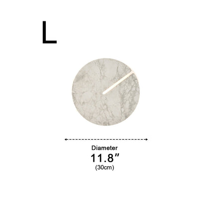 Modern Round Marble Textured Creative LED Indoor Wall Sconce - Flyachilles
