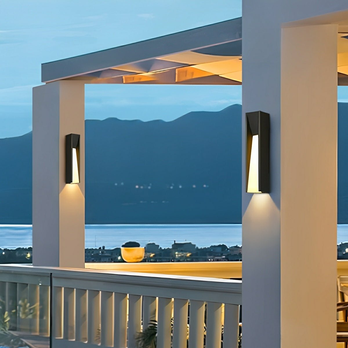 Modern Rusti Long Strip Waterproof Outdoor LED Porch Wall Light - Flyachilles