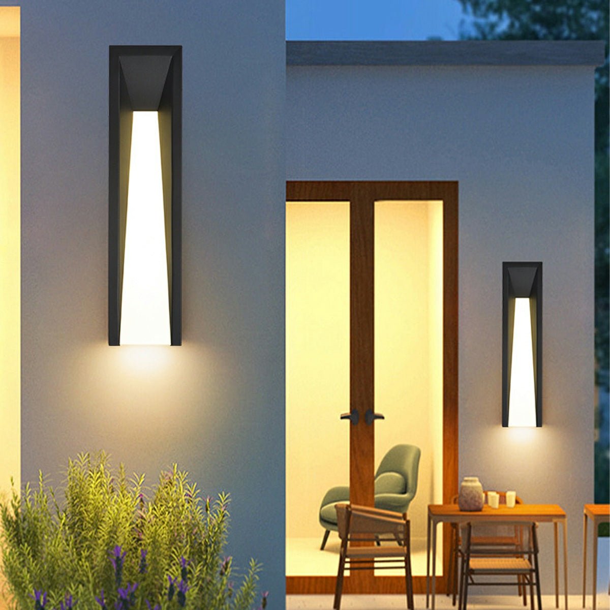 Modern Rusti Long Strip Waterproof Outdoor LED Porch Wall Light - Flyachilles