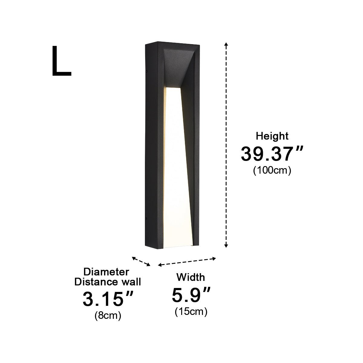 Modern Rusti Long Strip Waterproof Outdoor LED Porch Wall Light - Flyachilles