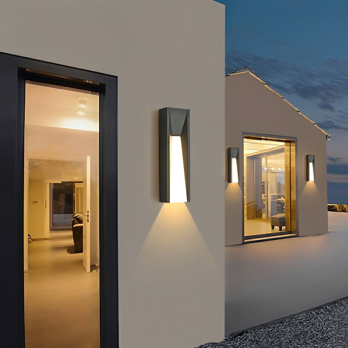 Modern Rusti Long Strip Waterproof Outdoor LED Porch Wall Light - Flyachilles