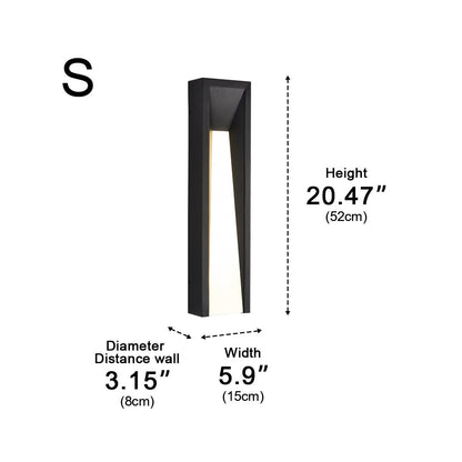 Modern Rusti Long Strip Waterproof Outdoor LED Porch Wall Light - Flyachilles