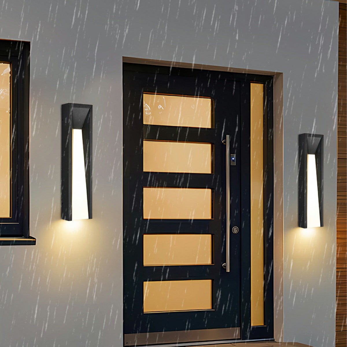 Modern Rusti Long Strip Waterproof Outdoor LED Porch Wall Light - Flyachilles