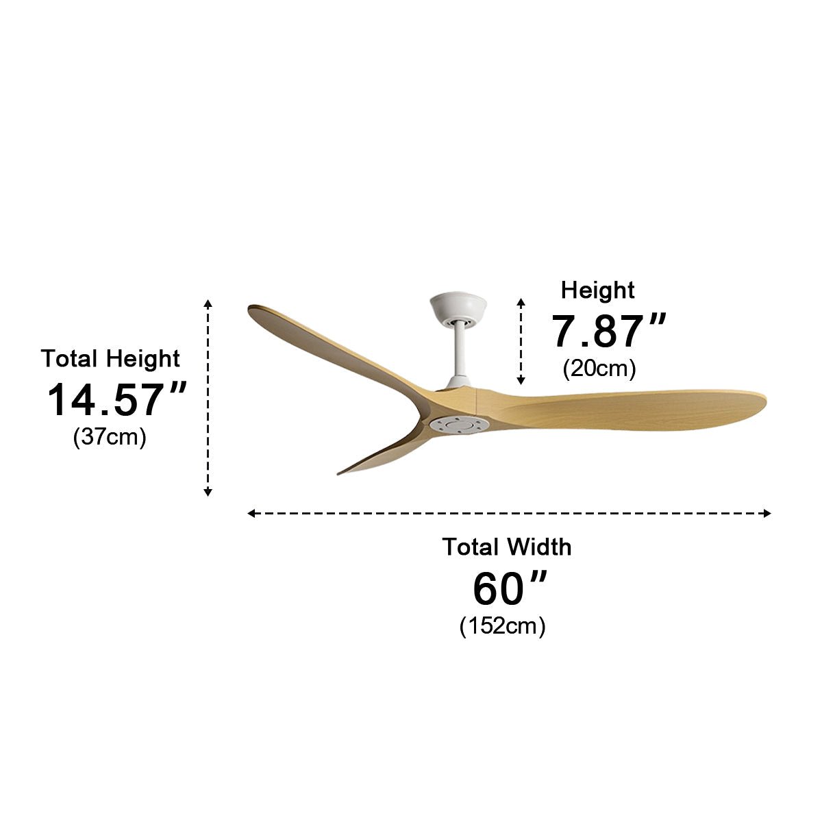 Modern Scandinavian Minimalist DC Motor Reverse Ceiling Fan - Flyachilles