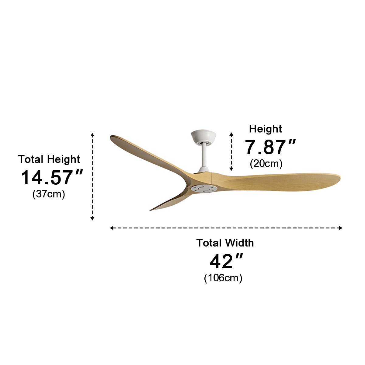 Modern Scandinavian Minimalist DC Motor Reverse Ceiling Fan - Flyachilles