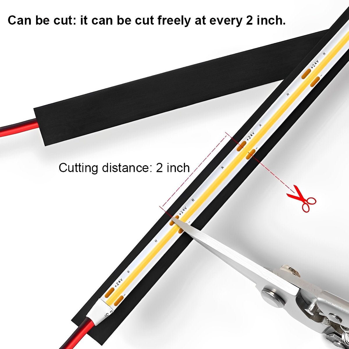 Modern Sky line Rotatable Intelligent Dimming COB LED Strip Lights Linear Light - Flyachilles