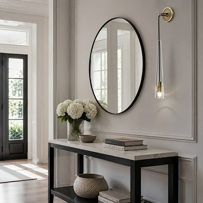 Modern Slim Conical Crystal LED Wall Sconce - Flyachilles