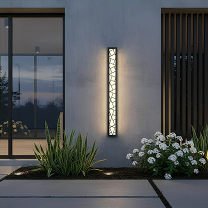 Modern Slim Waterproof Long Strip LED Outdoor Wall Lights - Flyachilles