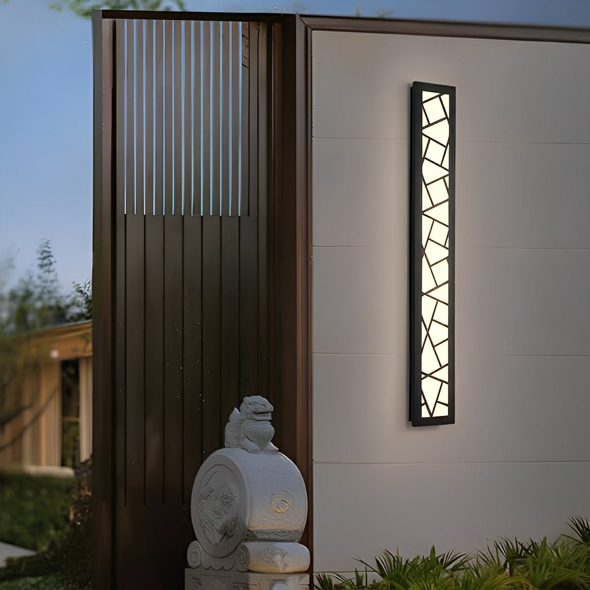 Modern Slim Waterproof Long Strip LED Outdoor Wall Lights - Flyachilles