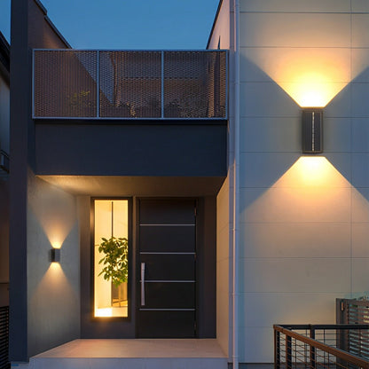 Modern Solar Waterproof Up and Down LED Outdoor Wall Sconces - Flyachilles