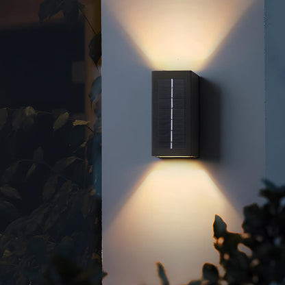 Modern Solar Waterproof Up and Down LED Outdoor Wall Sconces - Flyachilles