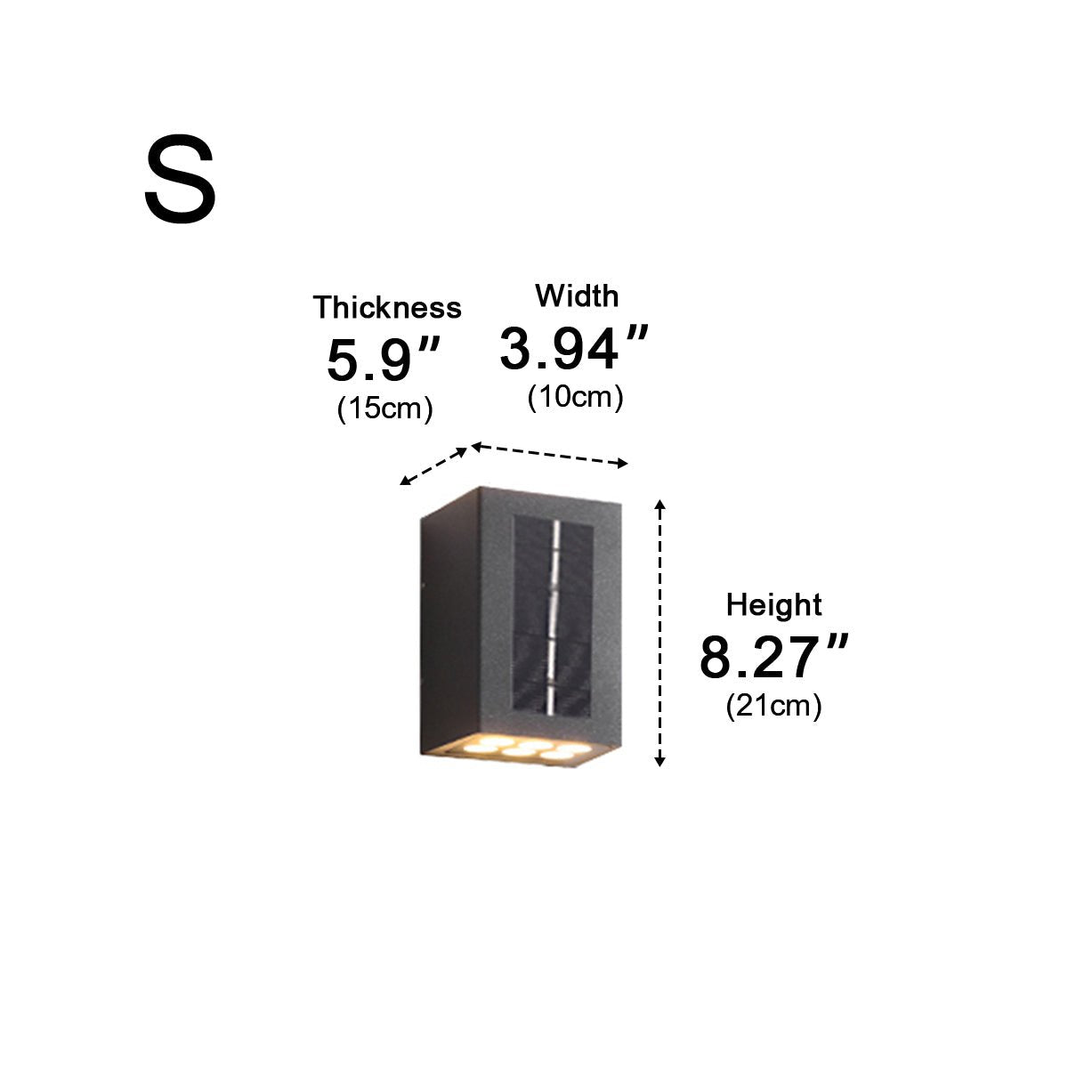 Modern Solar Waterproof Up and Down LED Outdoor Wall Sconces - Flyachilles