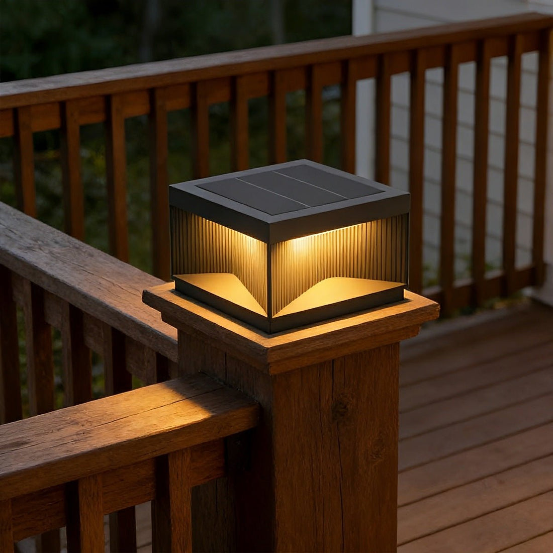 Modern Square Waterproof Fence Outdoor Post Cap Light - Flyachilles