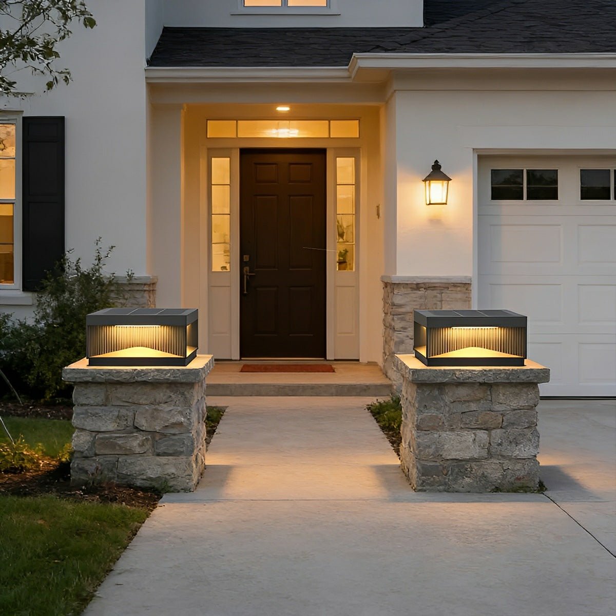 Modern Square Waterproof Fence Outdoor Post Cap Light - Flyachilles