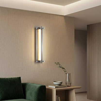 Modern Vertical Glass LED Wall Sconce - Flyachilles