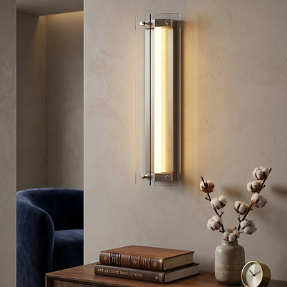 Modern Vertical Glass LED Wall Sconce - Flyachilles