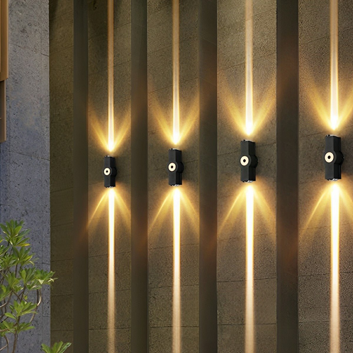 Modern Waterproof Black Outdoor LED Wall Lights Spotlights - Flyachilles
