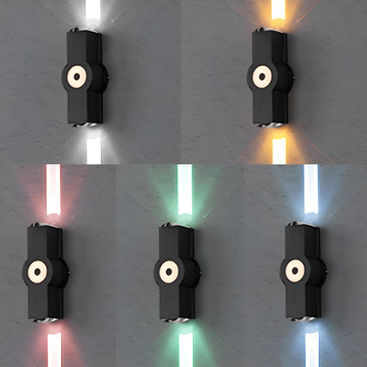 Modern Waterproof Black Outdoor LED Wall Lights Spotlights - Flyachilles