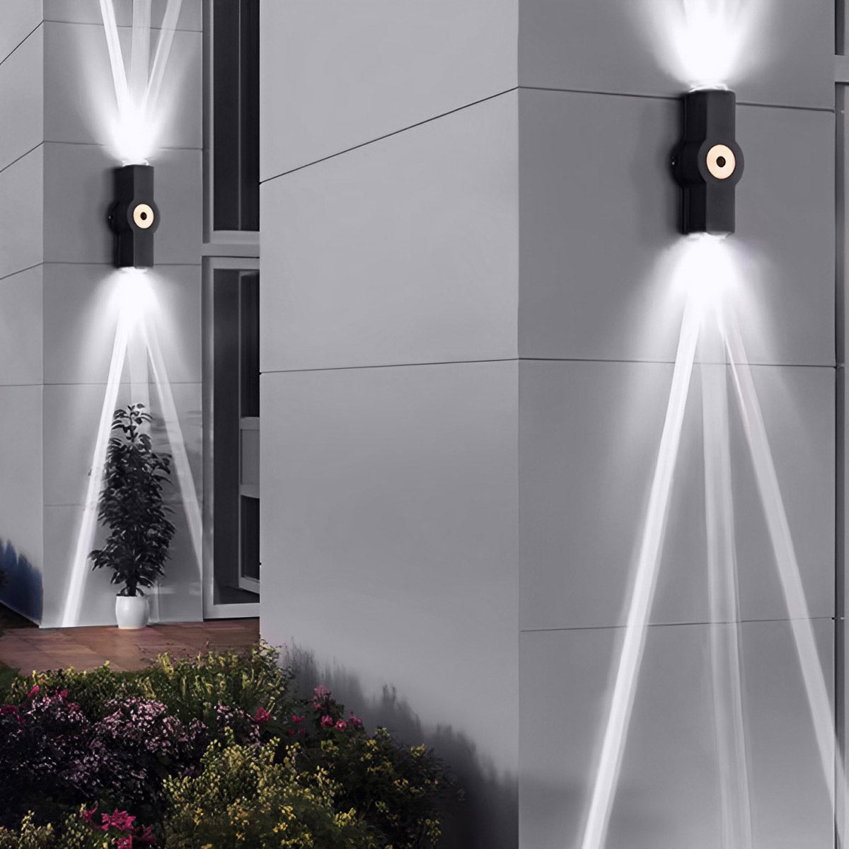Modern Waterproof Black Outdoor LED Wall Lights Spotlights - Flyachilles