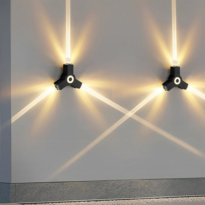 Modern Waterproof Black Outdoor LED Wall Lights Spotlights - Flyachilles