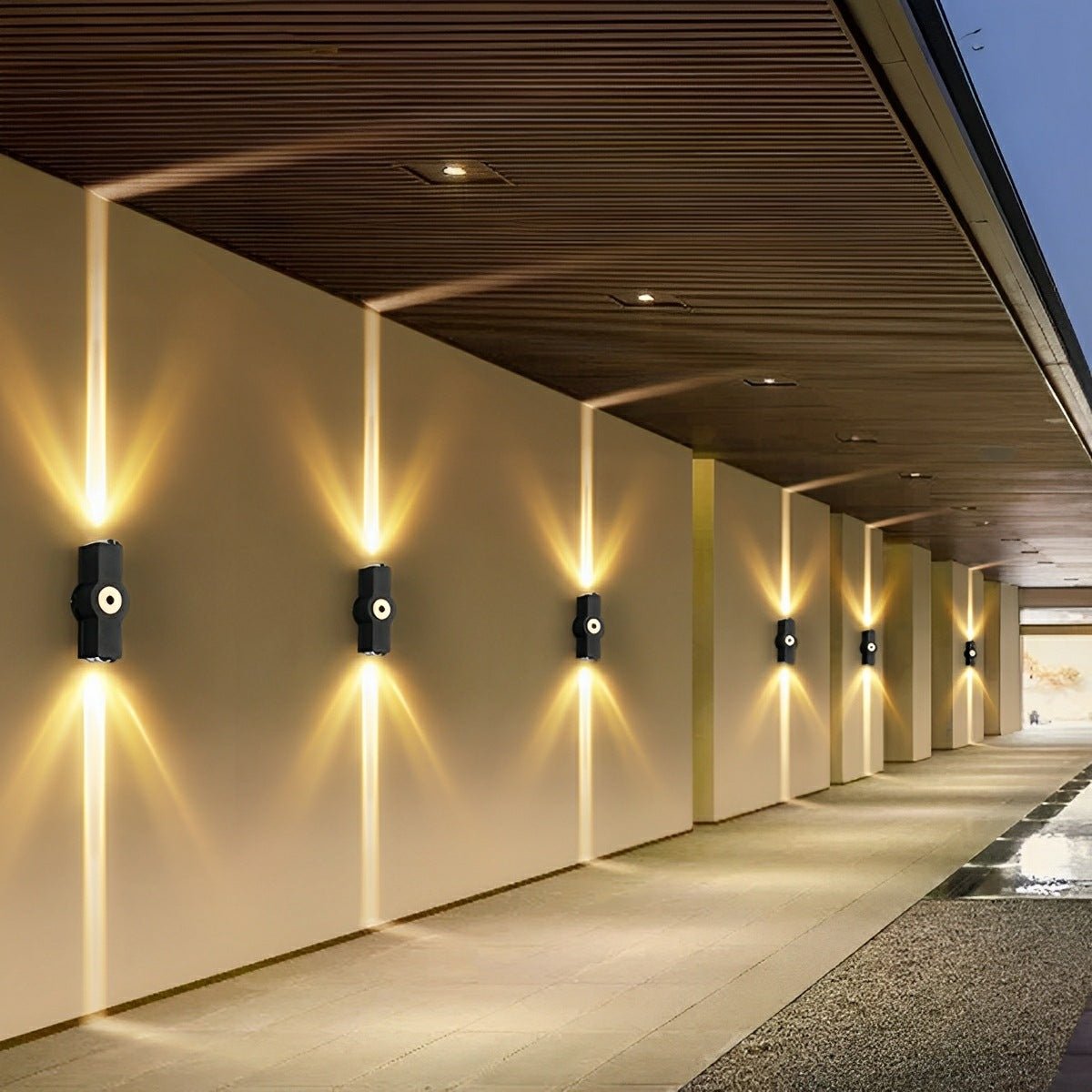 Modern Waterproof Black Outdoor LED Wall Lights Spotlights - Flyachilles