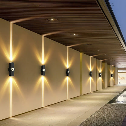 Modern Waterproof Black Outdoor LED Wall Lights Spotlights - Flyachilles