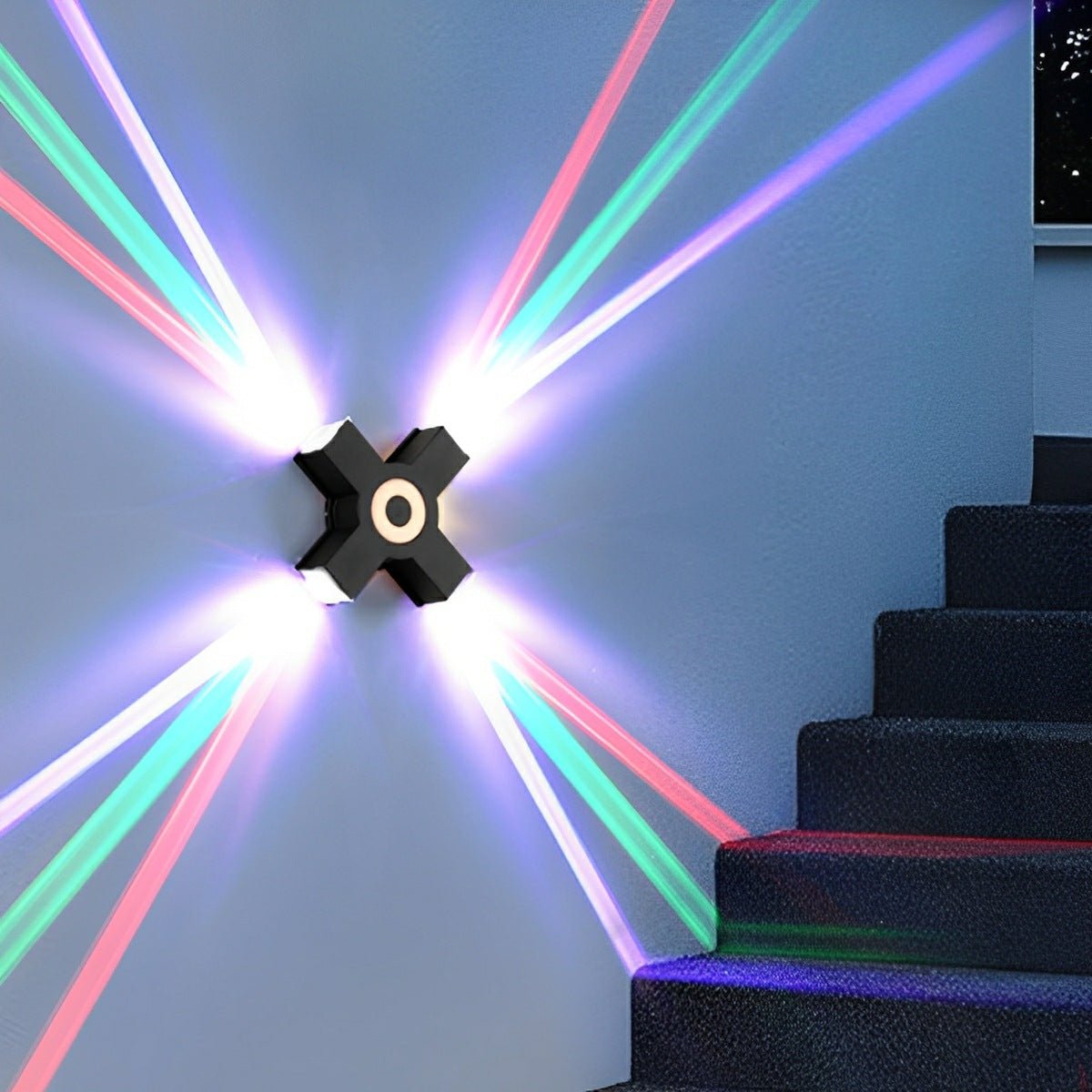 Modern Waterproof Black Outdoor LED Wall Lights Spotlights - Flyachilles