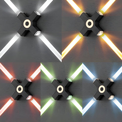 Modern Waterproof Black Outdoor LED Wall Lights Spotlights - Flyachilles