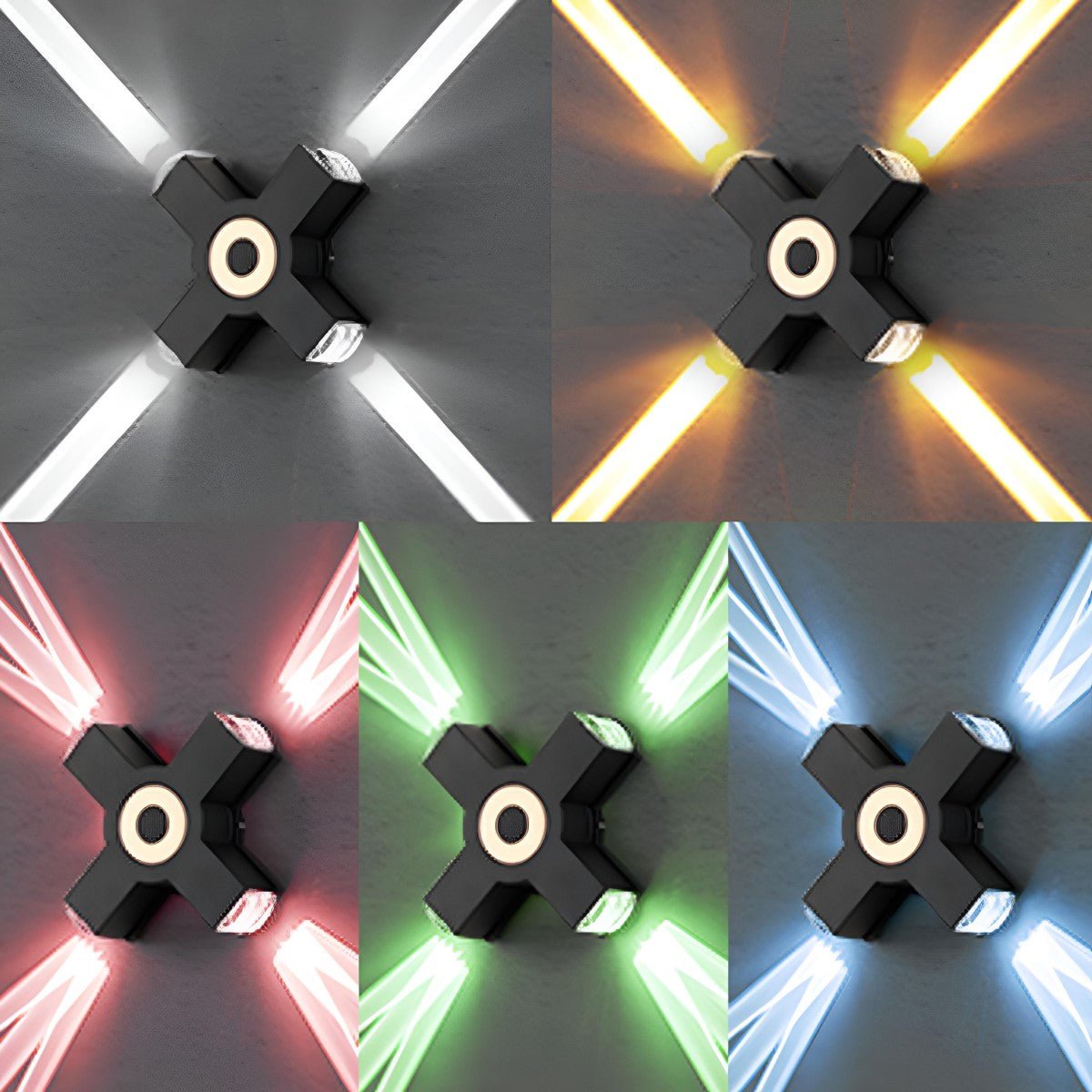 Modern Waterproof Black Outdoor LED Wall Lights Spotlights - Flyachilles