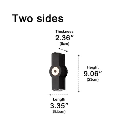 Modern Waterproof Black Outdoor LED Wall Lights Spotlights - Flyachilles