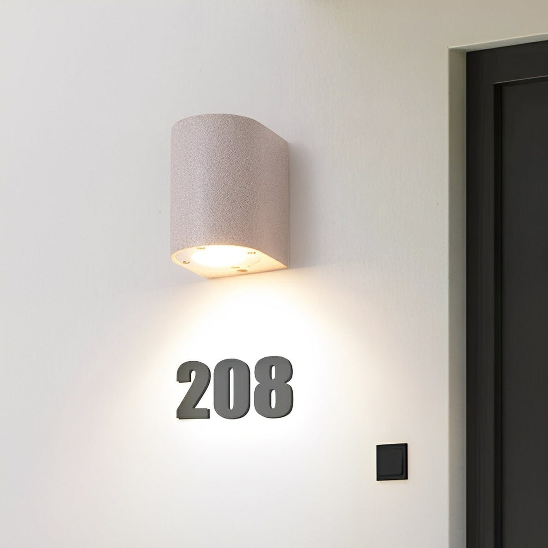 Modern Waterproof Cylinder Cement LED Outdoor Wall Lights - Flyachilles