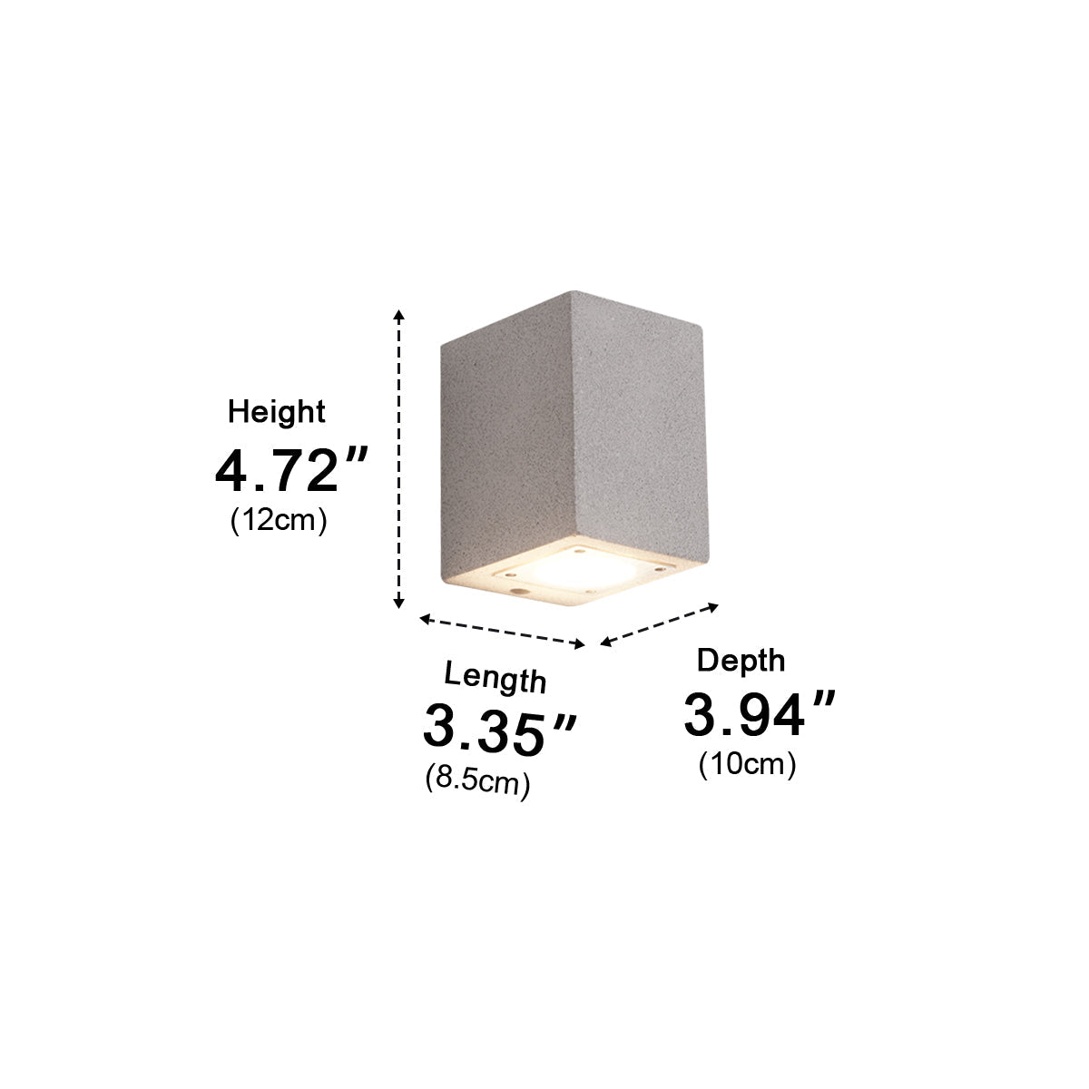 Modern Waterproof Cylinder Cement LED Outdoor Wall Lights - Flyachilles