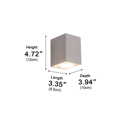 Modern Waterproof Cylinder Cement LED Outdoor Wall Lights - Flyachilles