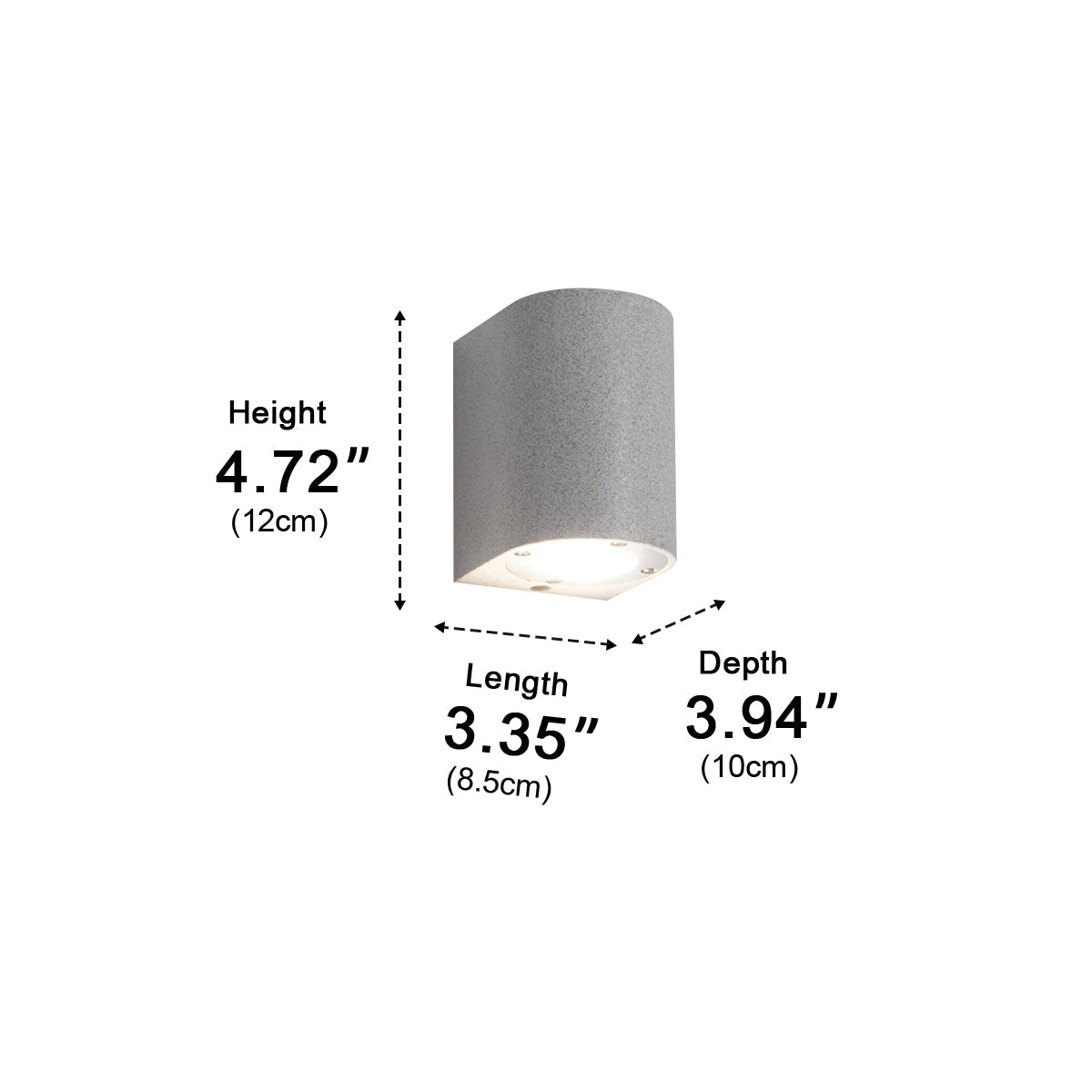Modern Waterproof Cylinder Cement LED Outdoor Wall Lights - Flyachilles